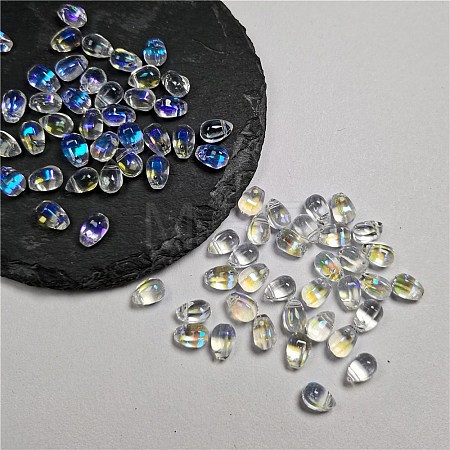 Transparent Glass Beads GLAA-TAC0025-05C-1