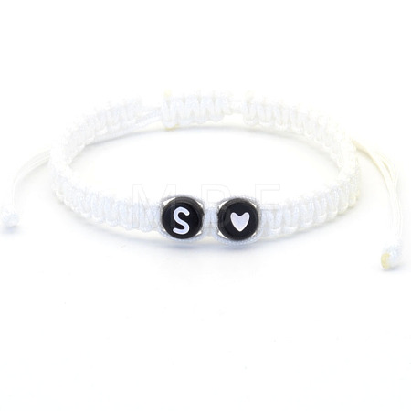 Resin Beads Braided Bead Bracelets FS-WG7326D-19-1