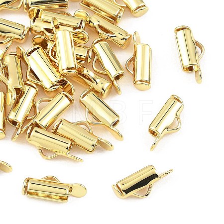 SHEGRACE Brass Slide On End Clasp Tubes XGRQ1R818-355G-1