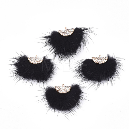 Faux Mink Fur Tassel Pendant Decorations FIND-T040-20-1