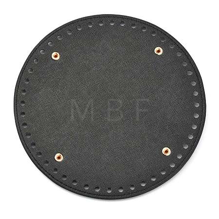 PU Leather Flat Round Bottom X-FIND-P001-03A-01-1