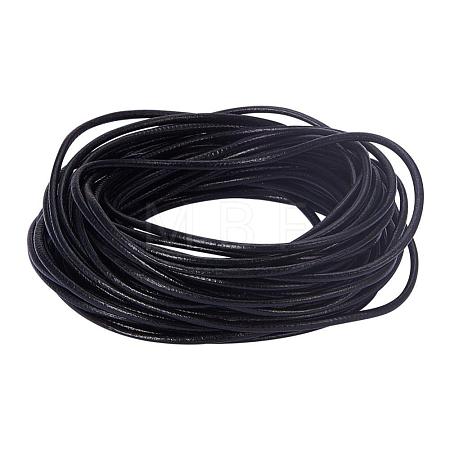 Round Leather Necklace Cords for Bracelet Neckacle Beading Jewelry Making X-WL-A002-18-1
