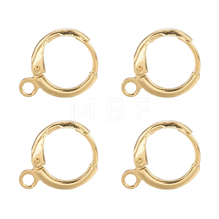 Brass Huggie Hoop Earring Findings KK-L179-04G-1