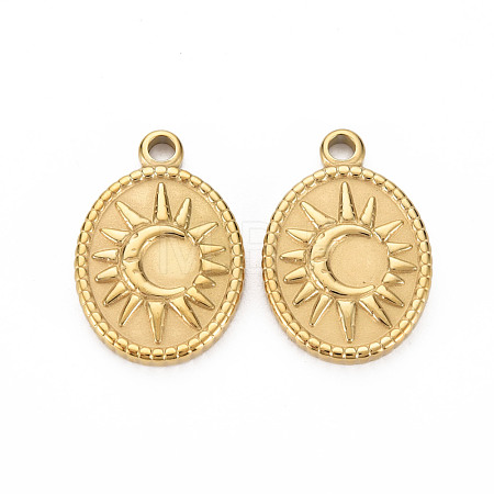 Ion Plating(IP) 304 Stainless Steel Pendants STAS-N097-121LG-NR-1
