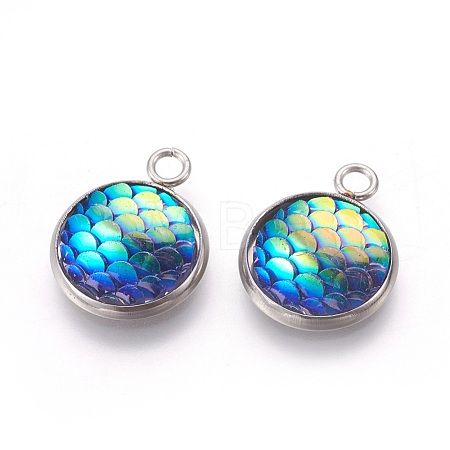 Resin Pendants RESI-L024-02-1