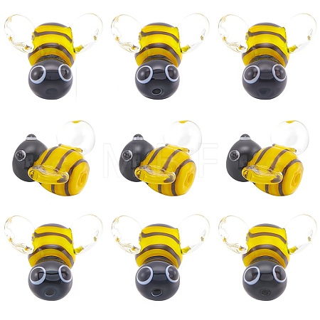 12Pcs Handmade Lampwork Beads LAMP-SC0001-34-1