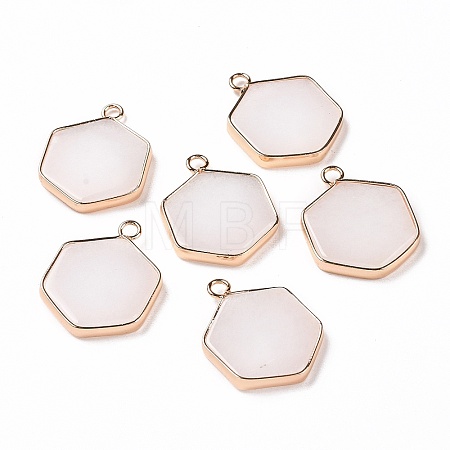 Natural White Jade Pendants G-G990-06KCG-1