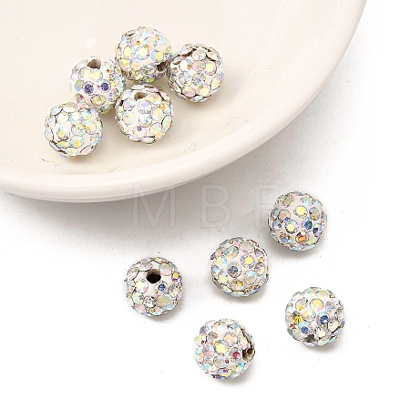 Pave Disco Ball Beads X-RB-A170-8mm-10-1