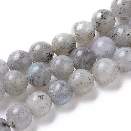 Natural Labradorite Beads Strands G-I261-D02-6mm-1