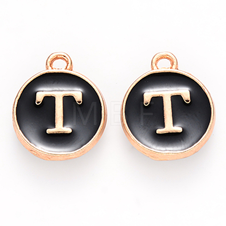 Golden Plated Alloy Charms X-ENAM-S118-02T-1