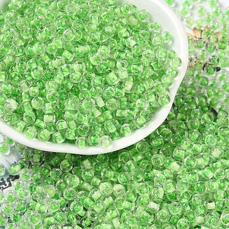 Transparent Inside Colours Glass Seed Beads SEED-A032-04C-1