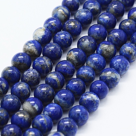 Natural Lapis Lazuli Beads Strands X-G-F561-6mm-G-1
