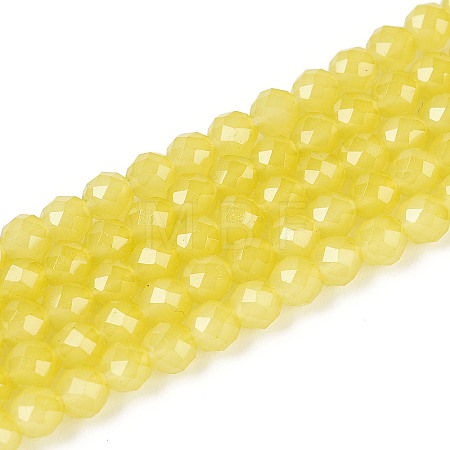 Imitation Jade Glass Beads Strands GLAA-T028-4mm-11J-1