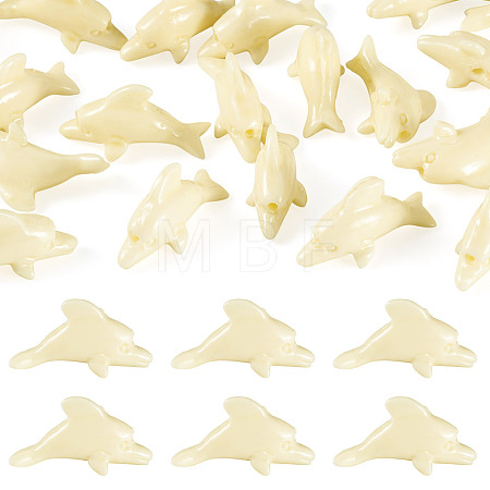 20Pcs Synthetic Coral Carved Beads CORA-TA0001-01B-1