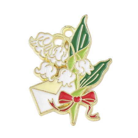 Alloy Enamel Pendants ENAM-P258-04A-G-1
