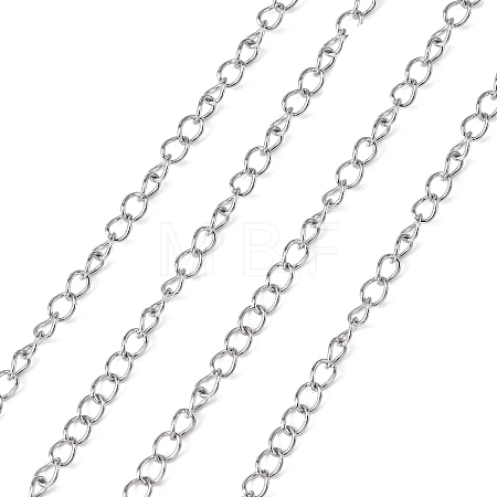 Tarnish Resistant 304 Stainless Steel Curb Chains CHS-Q001-11-1