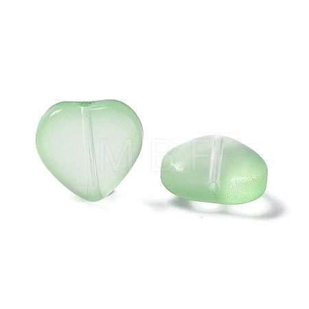 Electroplate Frosted Glass Bead EGLA-H102-08A-1