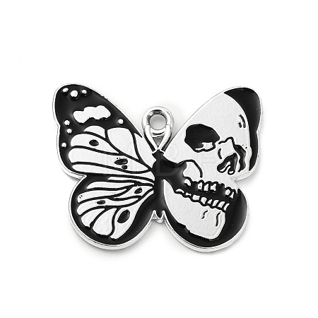 Halloween Alloy Enamel Pendants ENAM-I053-C03-1