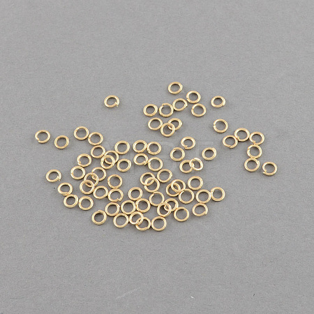 Iron Open Jump Rings IFIN-R189-4x0.7mm-G-1