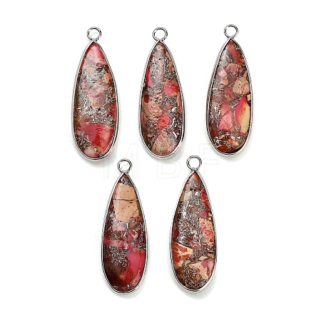 Dyed Synthetic Imperial Jasper Pendants GG-CBAA20A-06P-01-1