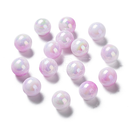 Two Tone Opaque Acrylic Beads LS-SACR-P024-01B-W04-1