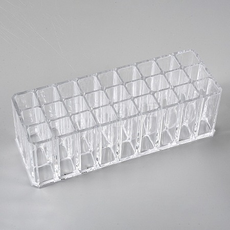 27-compartment Acrylic Lipstick Storage Box ODIS-WH0099-263-1