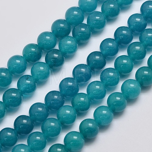 Natural & Dyed Malaysia Jade Bead Strands G-A146-8mm-A24-1