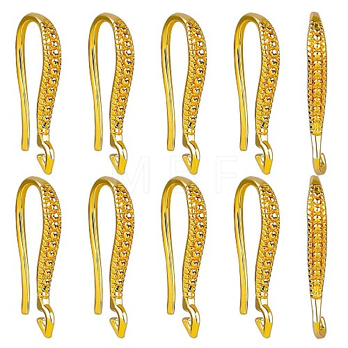 20Pcs Brass Earring Hooks ZIRC-SZ0005-18-1