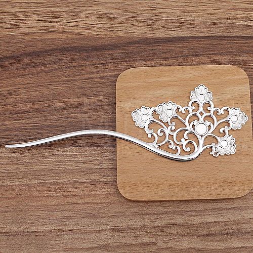 Ancient Style Alloy Hair Stick Finding PW-WG6469D-02-1