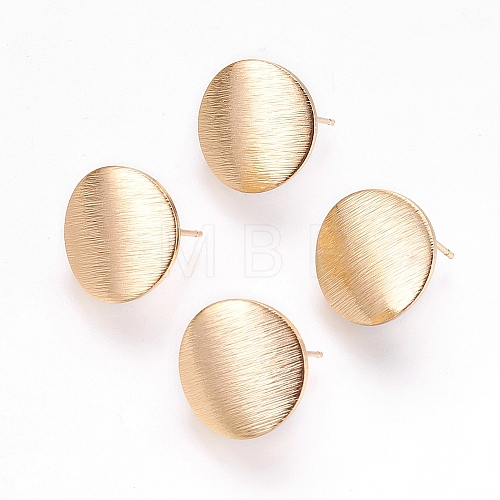 Brass Ear Stud Findings X-KK-S336-16G-1