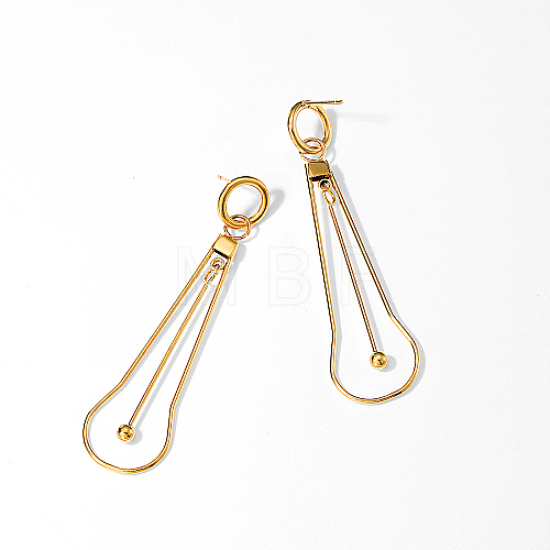 Stainless Steel Dangle Stud Earrings for Women PR2082-1