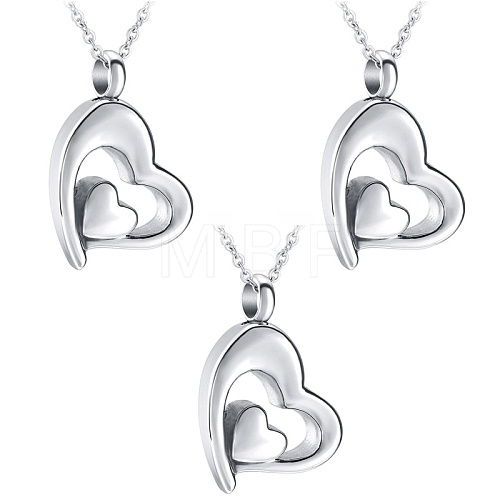 Non-Tarnish Stainless Steel Pendant Necklaces PW-WG9F2E1-01-1