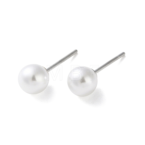 Imitation Pearl Stud Earrings EJEW-P296-21A-P-1