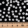 Frosted Opaque Glass Seed Beads SEED-R029-4mm-A01-4