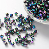 Bicone AB Color Plated Eco-Friendly Transparent Acrylic Beads TACR-A003-5mm-45-1