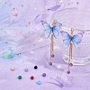 SUNNYCLUE 60Pcs Polyester Fabric Butterfly & Dragonfly Wing DIY-SC0016-79-5