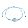 Adjustable Nylon Cord Braided Beads Bracelets BJEW-MZ00170-06-2
