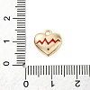 Alloy Enamel Charms ENAM-P257-02G-02-3