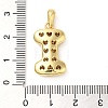 Brass Micro Pave Cubic Zirconia Pendants X-KK-E061-03G-09-3