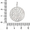 Rack Plating Brass Micro Pave Cubic Zirconia Pendants KK-M021-06P-3