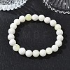 Natural Jade Round Beaded Stretch Bracelets GG-CBA12F1-02A-13-2