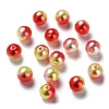 Rainbow ABS Plastic Imitation Pearl Beads OACR-Q174-8mm-15-1