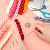   10 Bundles 10 Colors Nylon Chinese Knotting Cord NWIR-PH0002-06B-01-3