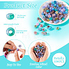 Transparent Crackle Acrylic Beads CACR-TAC0003-12