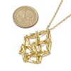 Crystal Stone Cage Pendant Necklaces NJEW-JN04760-04-3