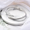 304 Stainless Steel Hinged Bangles for Women BJEW-A011-22P-2