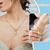 3Pcs Brass with Synthetic Opal Pendants KK-BC0015-77C-5
