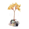 Natural Mixed Gemstone Chips Tree of Life Decorations PW-WG54F93-04-1