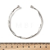 Wave Alloy Cuff Bangles BJEW-L701-04P-5