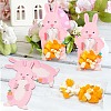 20Pcs Easter Rabbit Plastic & Paper Candy Storage Bags PW-WG91212-01-2
